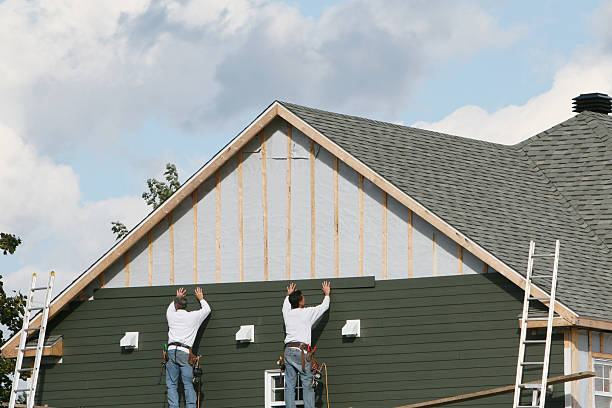 Professional Emergency Siding Repair technician working in Smithton, PA